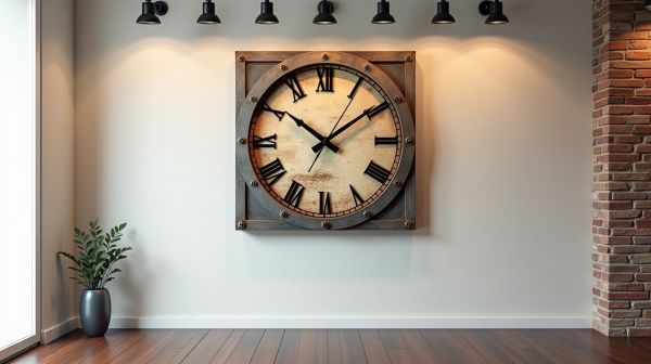 Transformez votre intérieur avec une horloge murale industrielle