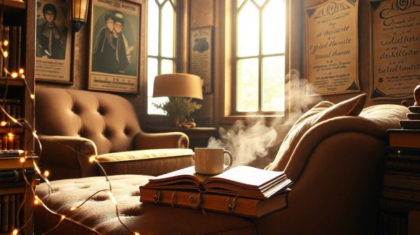 Utilisez ces idées pour un coin lecture Harry Potter enchanteur